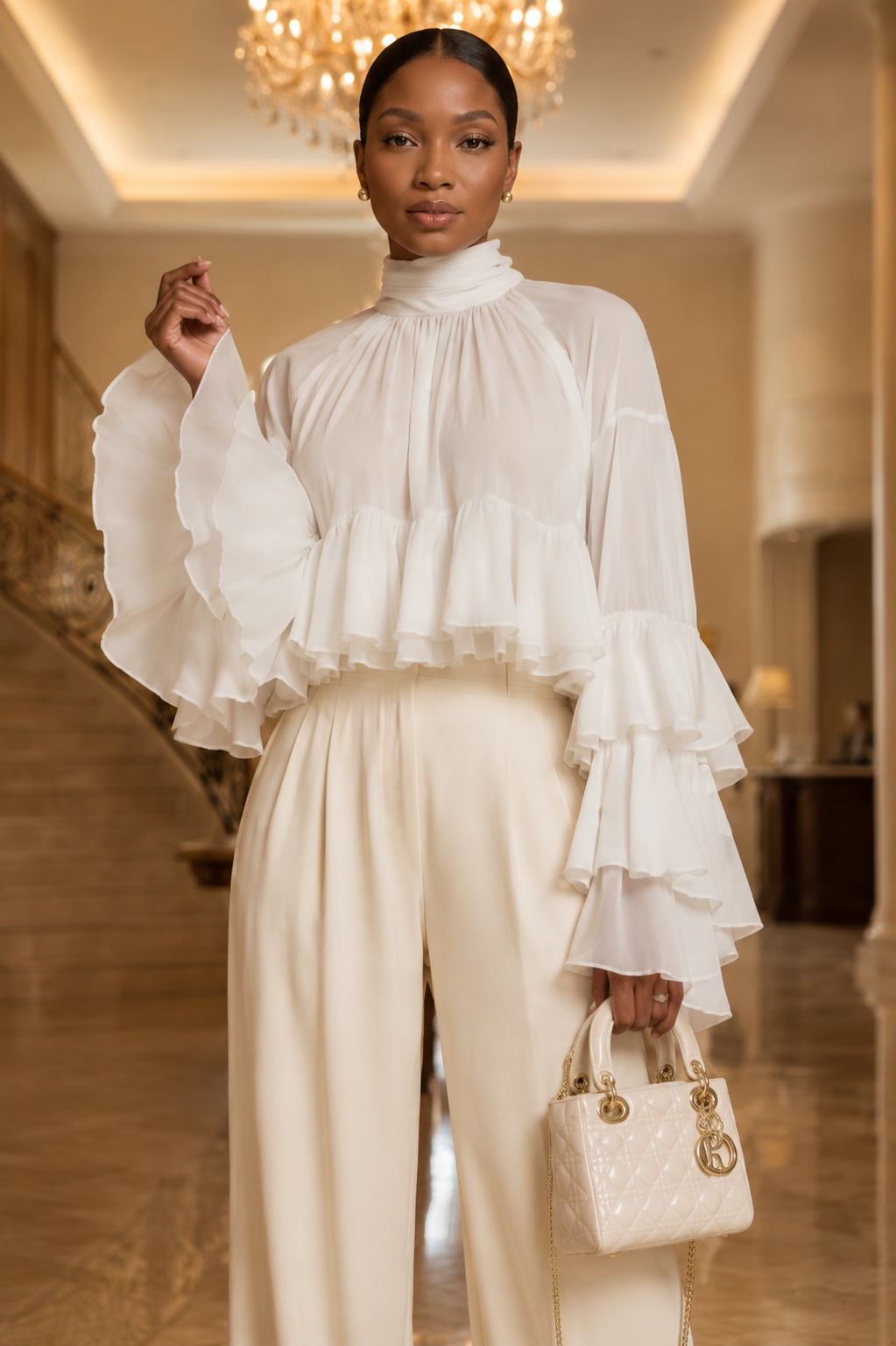 The Celeste Ruffle Blouse