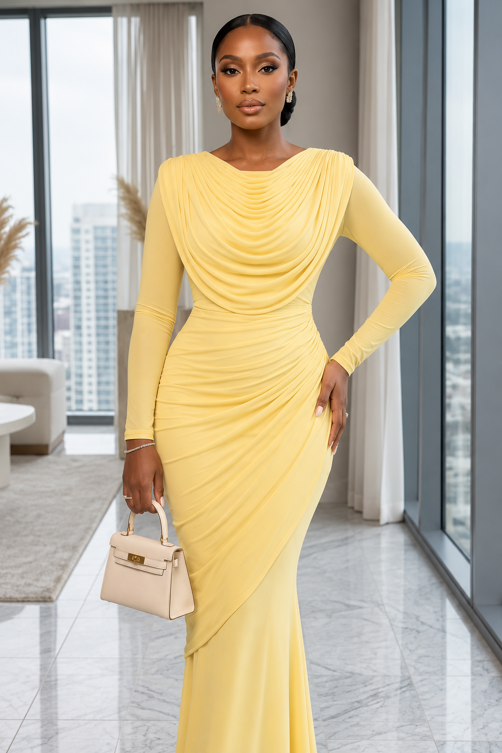 Soleil Drape Gown