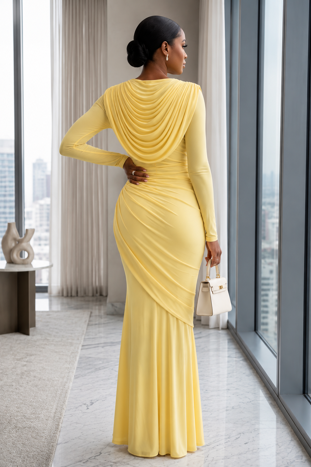 Soleil Drape Gown