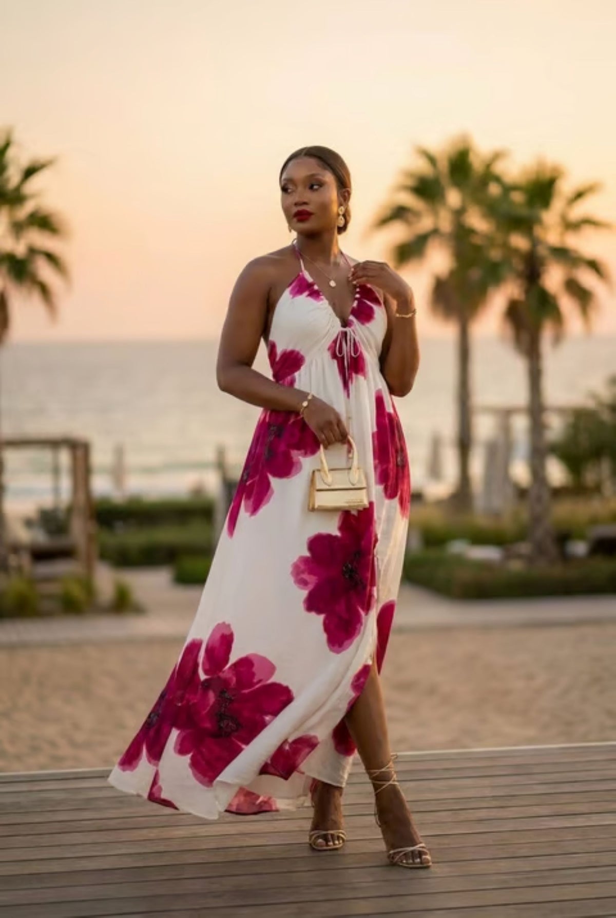 The Amalfi Bloom Maxi Dress